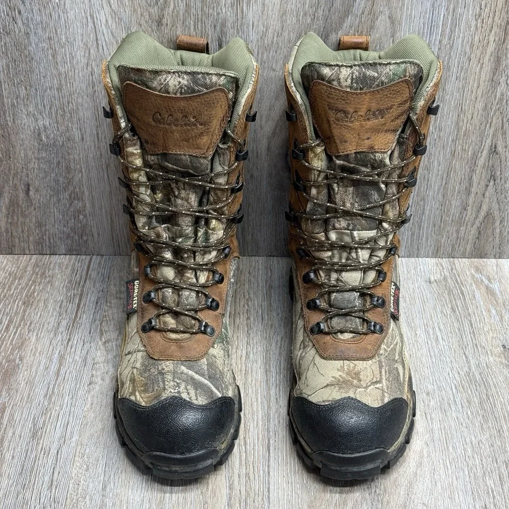 Cabela's GORE-TEX Hunting Boots Mens 10W Camo Scent-Lok Thinsulate Ultra